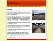 Tablet Screenshot of plesseyequestrian.co.uk